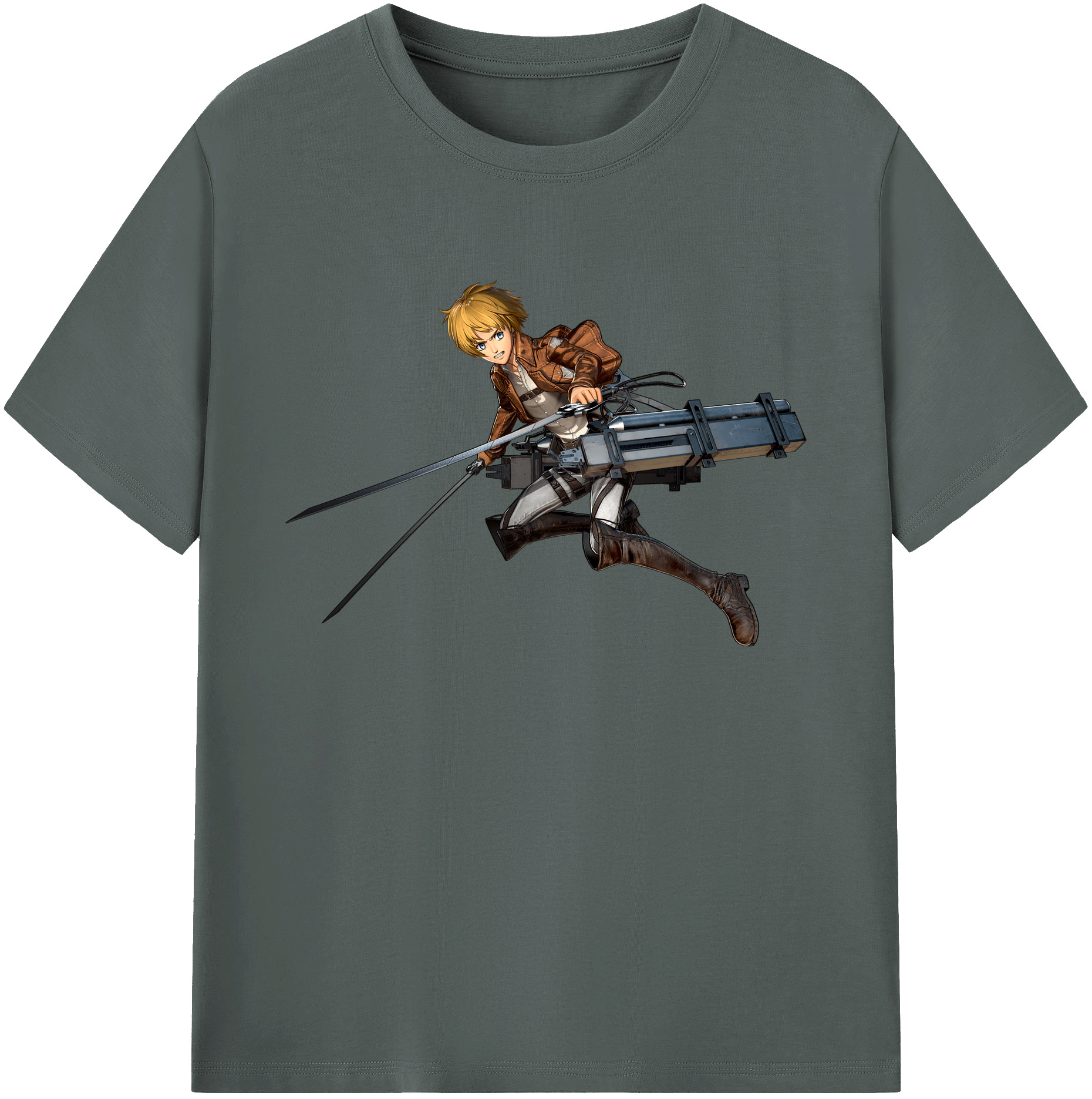 （画像用） 進撃の巨人 アルミン·アルレルト Attack on Titan Armin Arlert 綿100％ メンズ半袖Tシャツ｜肌触りやわらか＆通気性